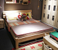 松果儿童家具 PA02-15-02-S型号芬兰进口实木单床