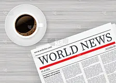 矢量模拟的空白日报。完全可编辑的整个报纸在剪贴面具。向量股票插图,