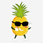 黄色卡通菠萝元素png免抠素材_新图网 https://ixintu.com 黄色 卡通 菠萝 水果 食物 拟人 矢量图