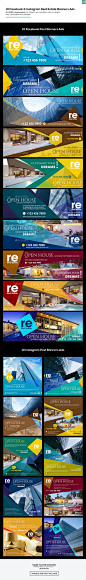 10 Facebook Cover & 10 Instagram Real Estate Post Banners Ads - Facebook Timeline Covers Social Media