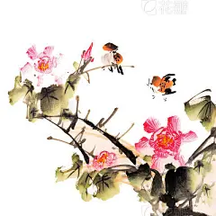 Traditional watercolor Chinese painting
