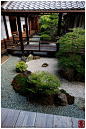Inner zen garden at the Kanchi-in temple in Kyoto | Photograph by Damien Douxchamps: 