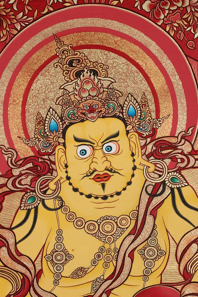 黄财神唐卡[001002]_中国唐卡网-花瓣网