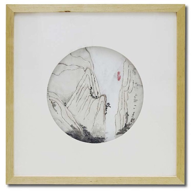 样板间装饰画单幅 立体画国画水墨画山水 ...