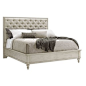 Lexington - Lexington Oyster Bay Sag Harbor Tufted Upholstered Bed, King - A beauitfully tailored button tufted headboard is framed with decorative nailhead trim creating an updated look to traditional design.