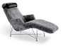 Natural sheepskin Chaise longue SUPERSPIDER by DUX