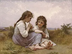 世界名画壁纸: 法国画家 William Bouguereau 威廉·布格罗油画 - 世界名画壁纸 - 法国 William Bouguereau 布格罗油画作品10