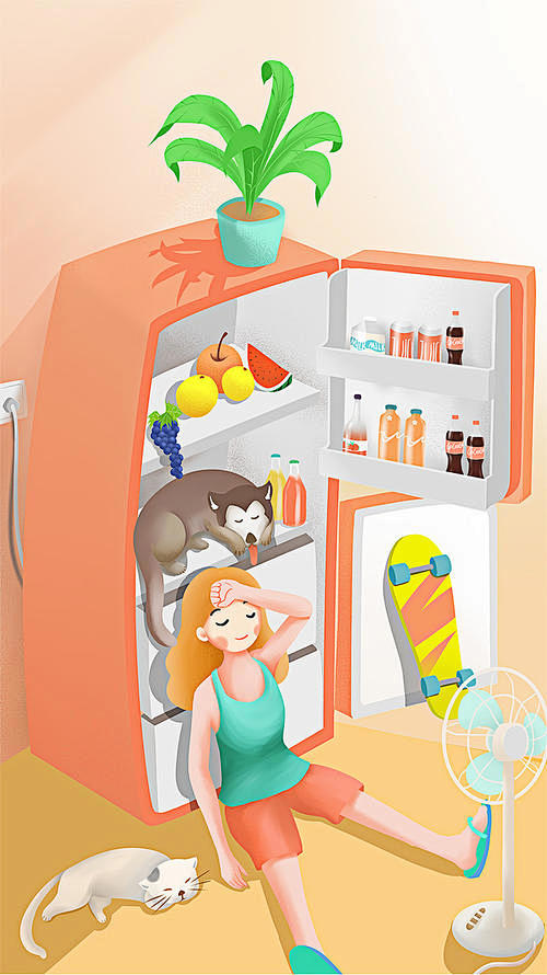 冰箱 卡通插画的搜索结果_百度图片搜索
