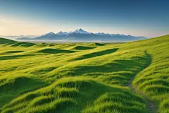 春天小草大自然摄影图