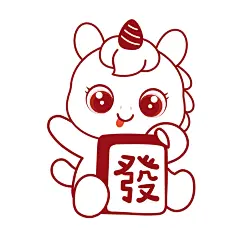 马宝宝表情包卡通插画线稿72-55