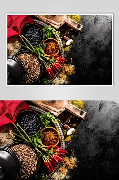 众图网美食图片插画简洁辣椒花椒