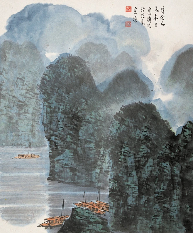宋涤山水作品欣赏-花瓣网