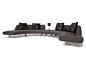 Corner sectional upholstered leather sofa V114 COMPOSITION 2 | Sectional sofa by Aston Martin