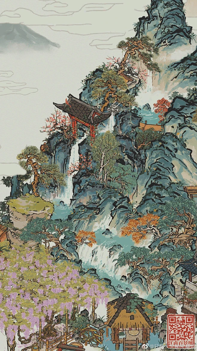 整个江南百景图最好看的山都在这里了 「杭州府布局」 #江南百景图# -花瓣网