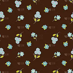 抽象优雅无缝图案与花卉背景