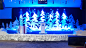 Grinchy Trees - Church Stage Design Ideas