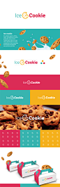 Ice Cookie: Marca e embalagem elaboradas para empresa que atua no ramo alimentício produzindo cookies com recheio de sorvete, visando um resultado clean e moderno.
