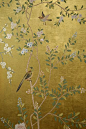 Chinoiserie wallpaper panel