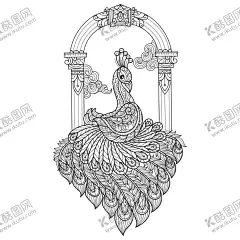 孔雀线稿 【酷图网】孔雀,线描,上色,涂色,填色,线稿,白描,卡通孔雀素材,孔雀海报素材,孔雀素材,图片,卡通孔雀,插画,插图,素材,元素,矢量,卡通,手绘,手绘孔雀,简约,图案,孔雀插画,矢量孔雀,简笔画,中式,古风,精美,卡通动物,国潮,孔雀线稿,凤凰,民族风,精致,花纹,孔雀羽毛,孔雀翎,黑白,素描,凤眼,孔雀尾