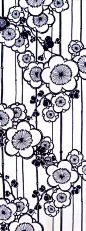 Japanese tenugui : Ume: 