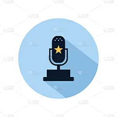音乐人,音乐,奖,奖杯,计算机图标,圆形,蓝色,黑色,金属质感,获胜