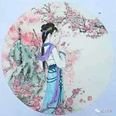国画工笔，红楼梦人物绘画欣赏