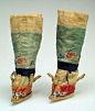 Embroidered Chinese boots for bound feet - click on image to Go Back