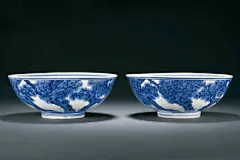 青花松树碗 - 精品赏析 - 古玩在线  #古董# #瓷器# #艺术品# #古玩# #古玩鉴定# #收藏#