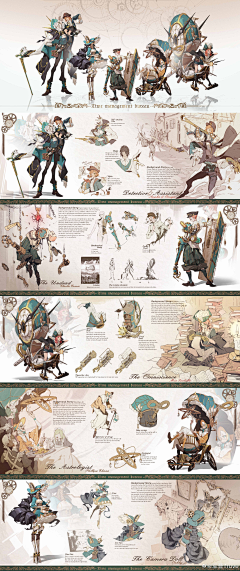 EZO君采集到角色设计展示排版