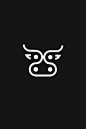 #设计秀# 一组关于 牛 的LOGO设计，第一个被帅到了~ ​​​​