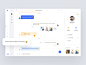 后台聊天界面Chat/Messenger - Web App profile emoji inbox web app dashboard messages messenger chat