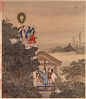 清 · 陈枚《月曼清游图》之琼台赏月 北京故宫博物院藏