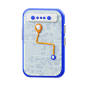 Mobile Map  3D Icon