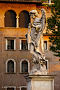 Angel statue along Ponte Sant Angelo ~ Rome Lazio, Italy.
