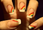 Rainbow nails. #美甲#