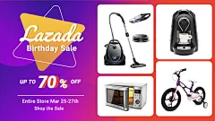 Anniversary Store Celebration Products Promotion Fashion Simple Style Poster Ecommerce Banner