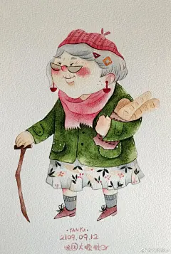 最后一组老奶奶啦！三组小朋友的名字我都记下了，开始非常期待你们的毕业作品哈哈哈。@橙子妈妈呀 @沁小伊 @Mia木三 @烟雨-Tracy @呆毛cici @不二三文鱼 @长风雲起时 @夢喬JMQ @刺岛x  钟钟插画超话  @所谓钟小朋友 ​​​​