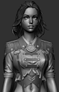 Milky Engineer (WIP), Anton Slyusar : Based on Jeremy Chong's drawing https://www.artstation.com/artwork/zGvq6. I failed to contact him to ask if he is OK with my 3D interpretation of his work. I hope he doesn't mind. 
Boobies as a bonus https://imgur.com