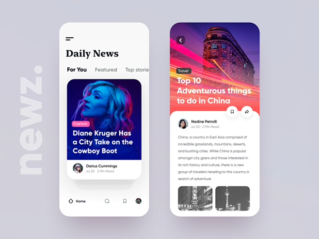 Newz - App UI iphone...