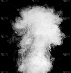 真正的白色蒸汽上的黑色背景。