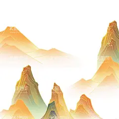 中国风山川  - 源文件下载【酷图网】黄山,山水,山脉,山川,大山,高山,山,中国风山水,山水插画,插画,国潮元素,中国风元素,青山,青山元素,青山素材,青山装饰