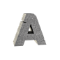   3D石头字 数字 26个英文字母 透明 PNG素材 3D碎石组合英文字母 半透明 气球 阿拉伯数字 钢铁英文字体 镂空数字PNG 油彩喷溅效果英文字 (186)