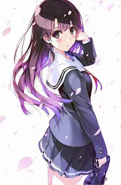 #二次元# 美女卡通女生少女头像壁纸高清手绘插画动漫素材 @宇飞视觉