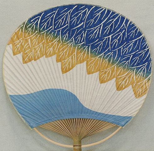 和紙型絵染団扇芹——芹沢銈介Keisuk...