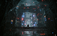 李奥LEOooho采集到赛博朋克 人物/场景