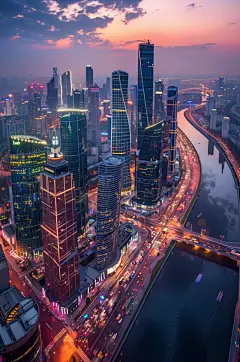 AI数字艺术房地产城市航拍摄影图-众图网