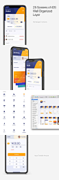 高端的国外支付类APP UI KITS [sketch] 