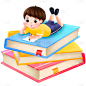 手绘教育培训人物插画-男孩