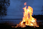 火, 火焰, 篝火, 瑞典, 夜, 晚上, 目睹, 自然, 燃烧, 热, 温暖