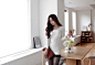 ▼SonYounJu▲150121图片_SC店更新(V领收身针织衫&驼色皮夹外套)_孙允珠吧_百度贴吧